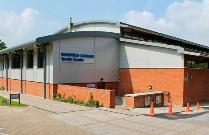 Exterior view of the Bradfield College Sports Centre building